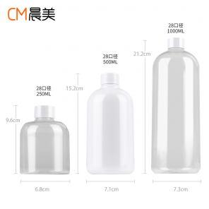 28口410光面旋盖 250-500-1000圆肩